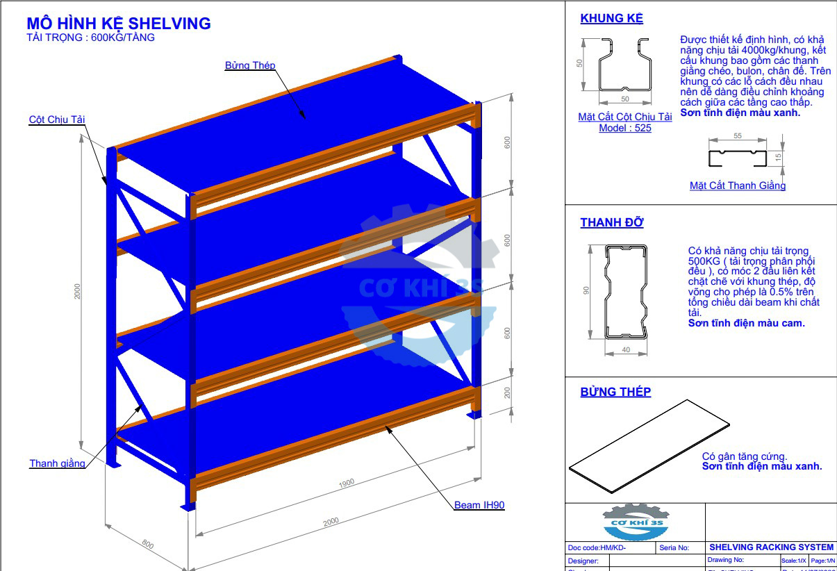 Đặc điểm của kệ trung tải